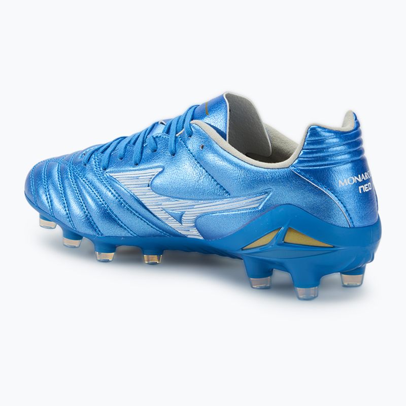 Buty piłkarskie męskie Mizuno Monarcida Neo III Pro FG laser blue/white 3