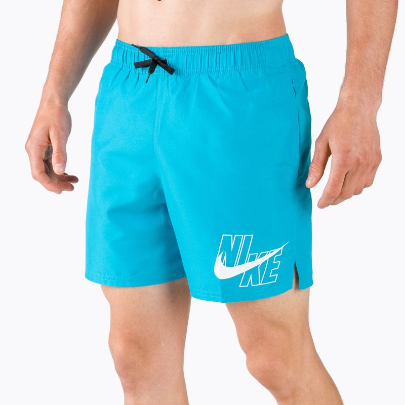 Szorty kąpielowe męskie Nike Logo Solid 5" Volley laser blue