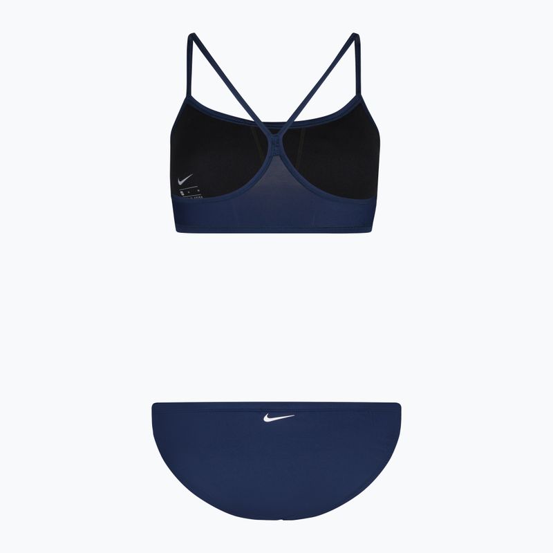 Strój pływacki dwuczęściowy damski Nike Essential Sports Bikini navy 2