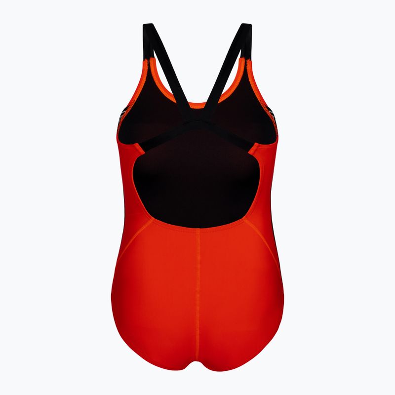 Strój pływacki jednoczęściowy dziecięcy Nike Logo Tape bright 2