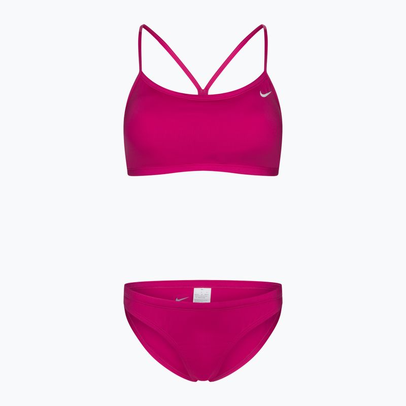 Strój pływacki dwuczęściowy damski Nike Essential Sports Bikini fireberry