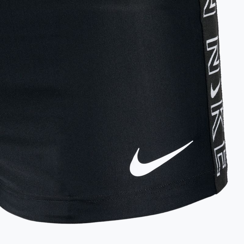 Bokserki pływackie męskie Nike Logo Tape Square Leg black 4