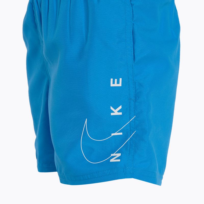 Szorty kąpielowe dziecięce Nike Split Logo 4" Volley photo blue 3