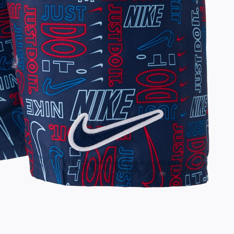 Szorty kąpielowe dziecięce Nike Logo Mashup 8" Volley midnight navy 3