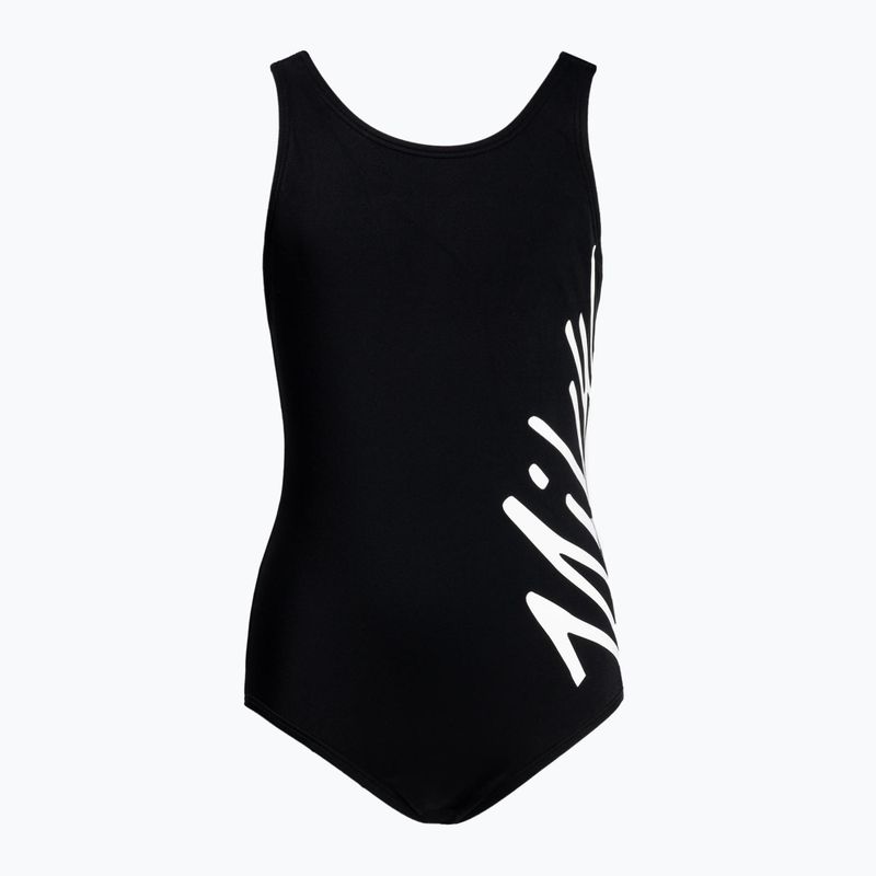 Strój pływacki jednoczęściowy dziecięcy Nike Crossback black