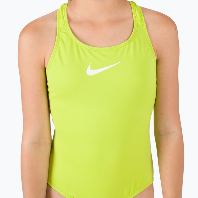Strój pływacki jednoczęściowy dziecięcy Nike Essential Racerback atomic green 7