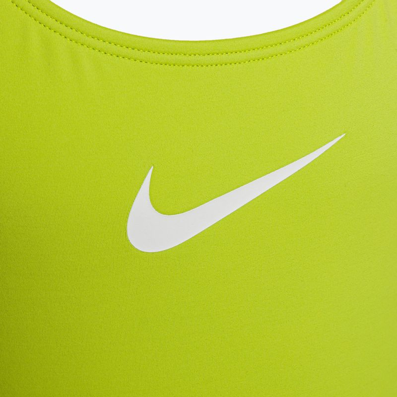 Strój pływacki jednoczęściowy dziecięcy Nike Essential Racerback atomic green 3