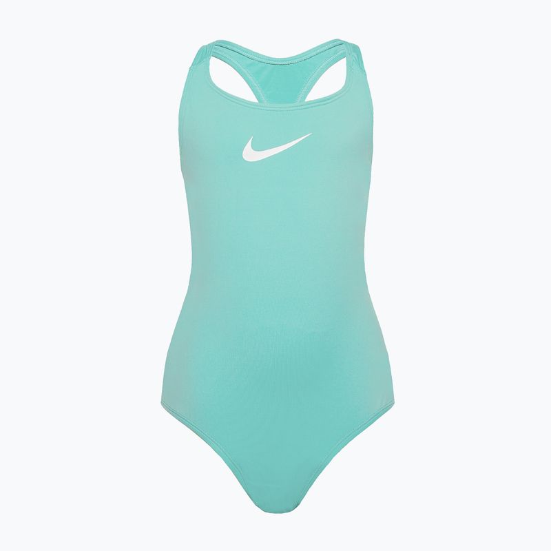Strój pływacki jednoczęściowy dziecięcy Nike Essential Racerback washed teal 6