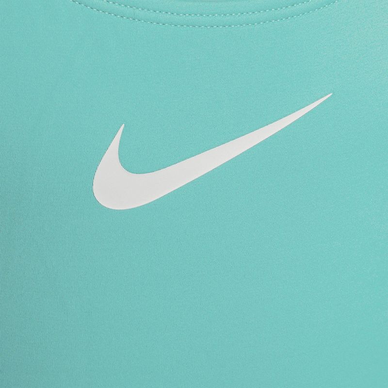 Strój pływacki jednoczęściowy dziecięcy Nike Essential Racerback washed teal 8