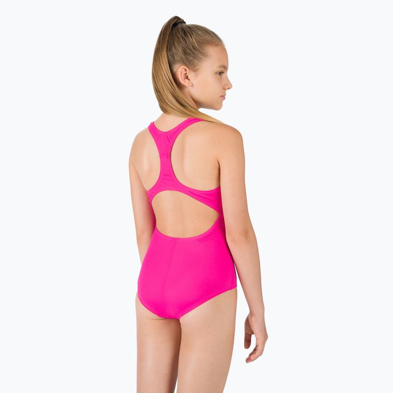 Strój pływacki jednoczęściowy dziecięcy Nike Essential Racerback pink prime 3