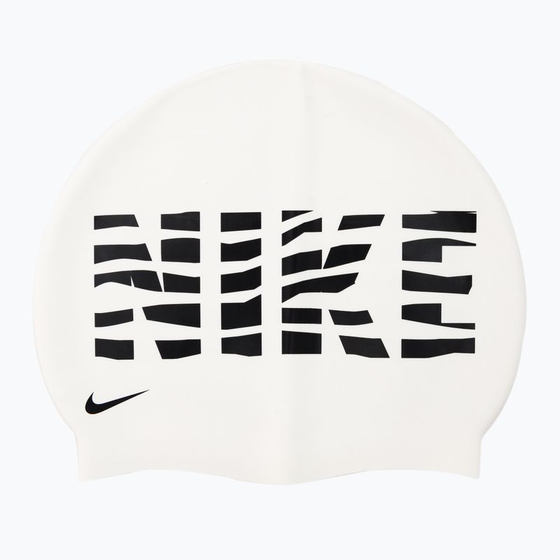 Czepek pływacki Nike Wave Stripe Graphic 3 white