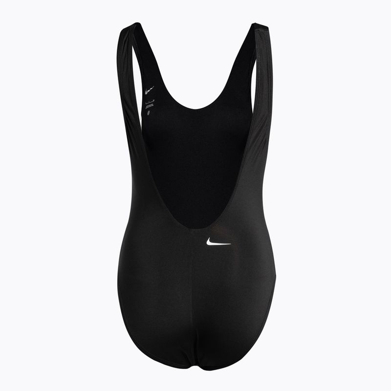 Strój pływacki jednoczęściowy damski Nike Multi Logo U-Back black 2