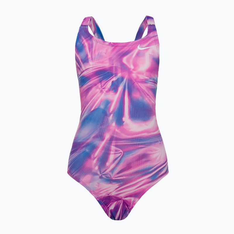 Strój pływacki jednoczęściowy dziecięcy Nike Hydrastrong Muliple Prints warm multi