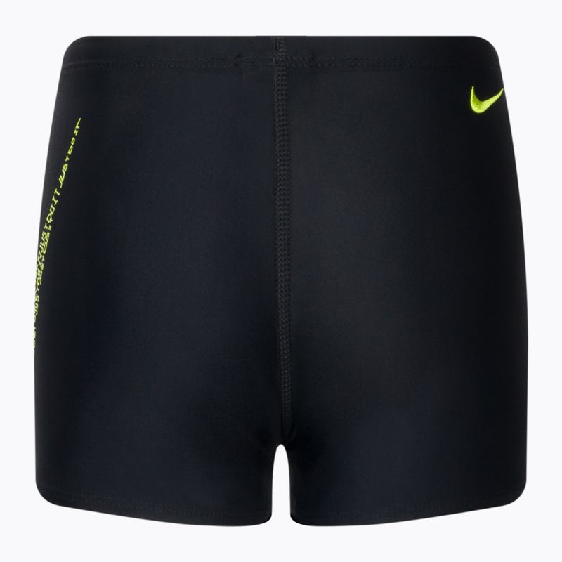 Bokserki pływackie dziecięce Nike Just Do It Swoosh Aquashort black 2