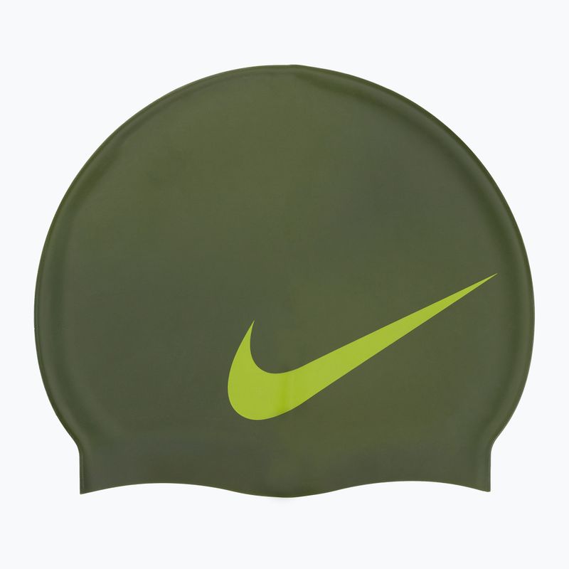 Czepek pływacki Nike Big Swoosh rough green