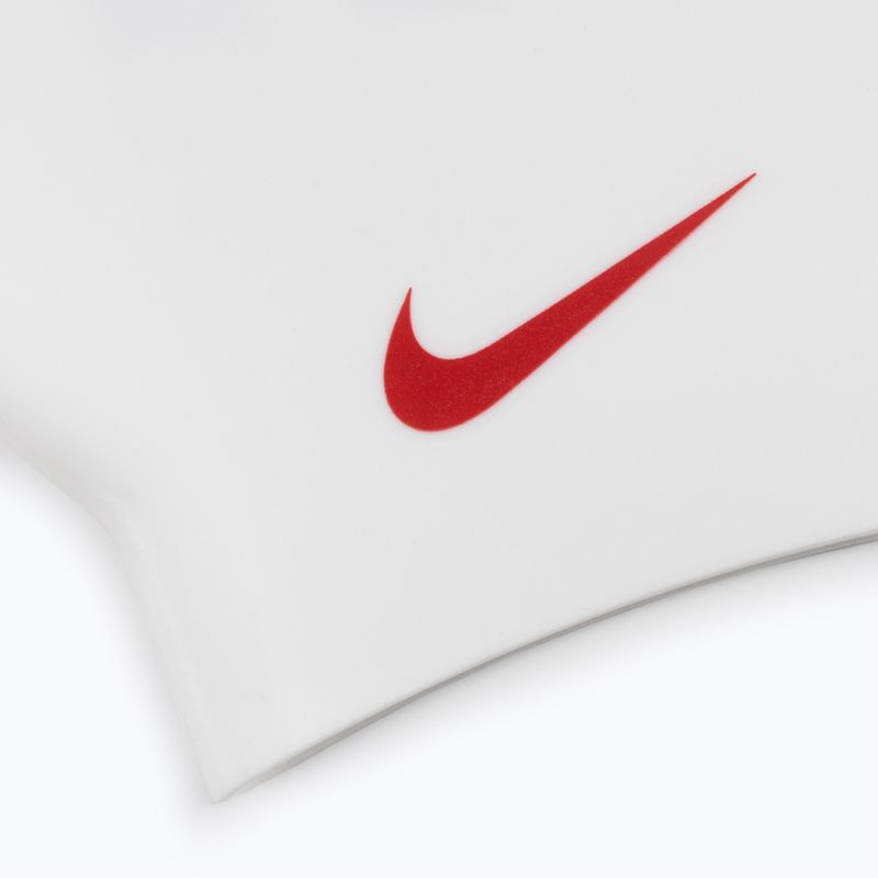 Czepek pływacki Nike Jdi Slogan red/white 3