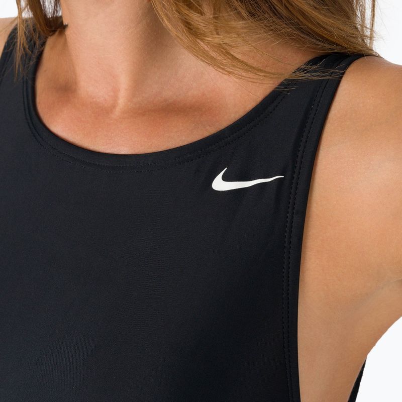 Strój pływacki jednoczęściowy damski Nike Hydralock Sculpt U-Back black 7