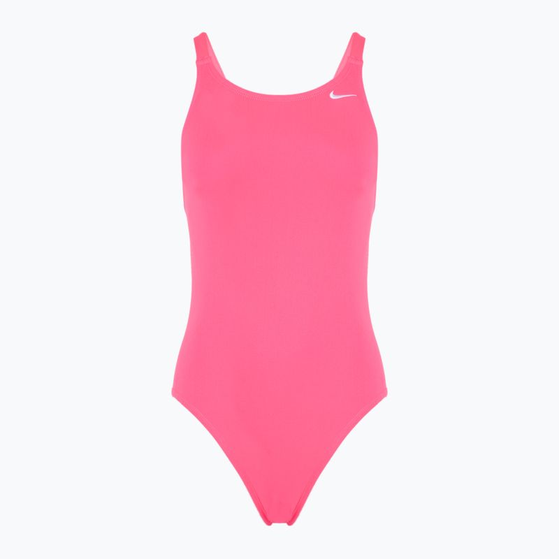 Strój pływacki jednoczęściowy damski Nike Hydrastrong Solid Fastback hyper pink