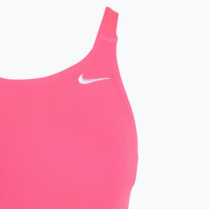Strój pływacki jednoczęściowy damski Nike Hydrastrong Solid Fastback hyper pink 3