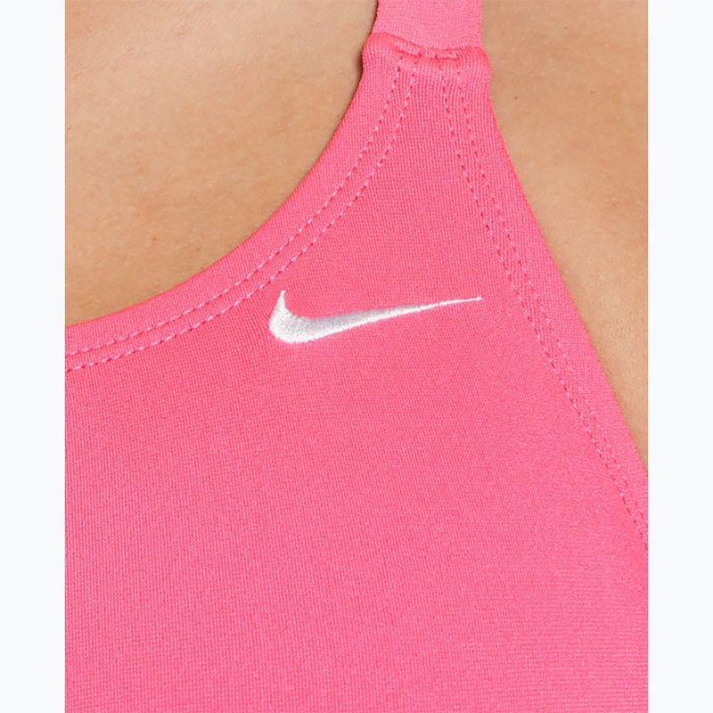 Strój pływacki jednoczęściowy damski Nike Hydrastrong Solid Fastback hyper pink 4