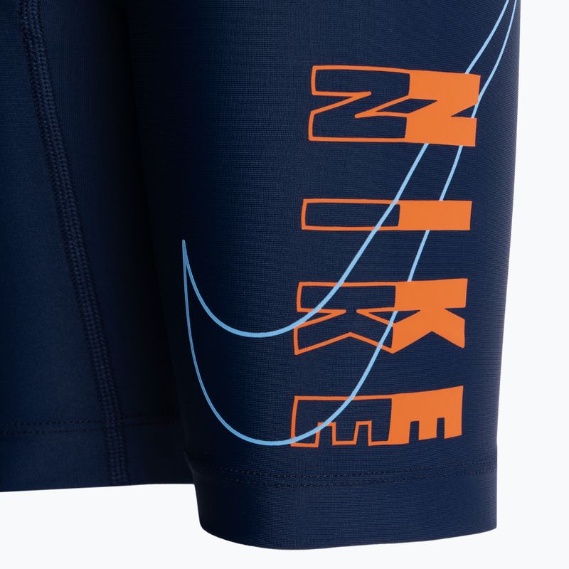 Jammery pływackie dziecięce Nike Multi Logo Jammer navy 3