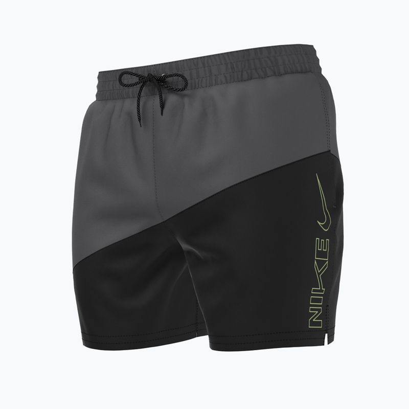 Szorty kąpielowe męskie Nike Block Swoosh 5" Volley black
