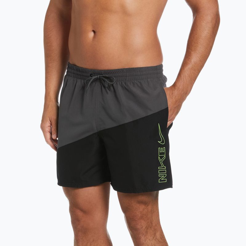 Szorty kąpielowe męskie Nike Block Swoosh 5" Volley black 3