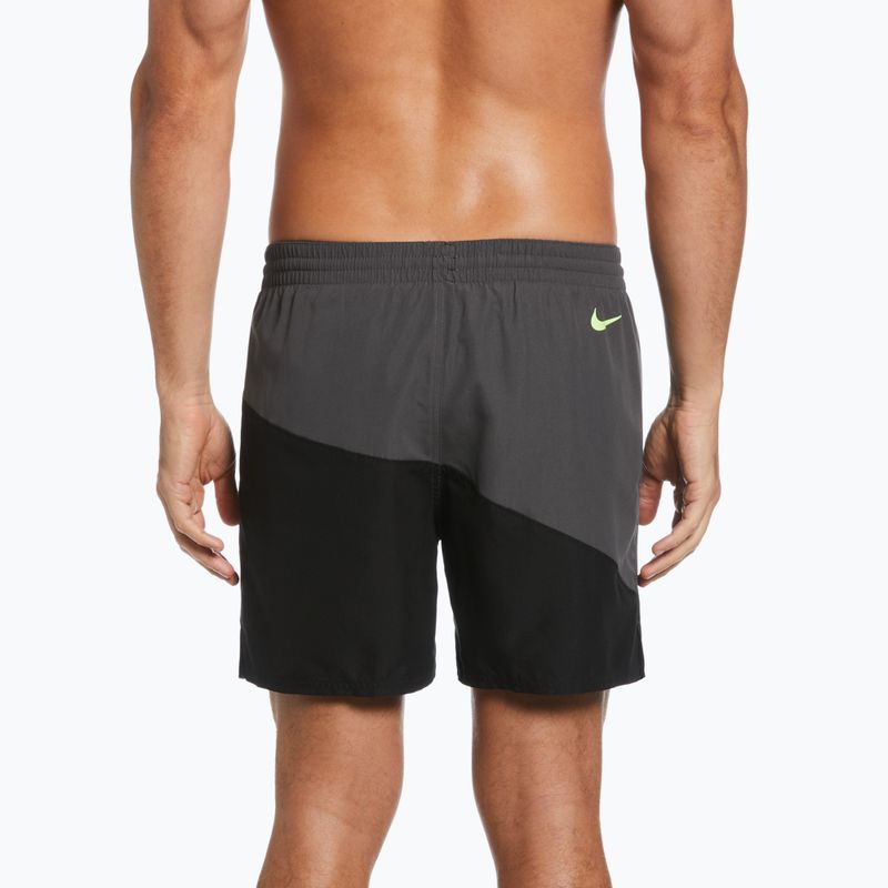 Szorty kąpielowe męskie Nike Block Swoosh 5" Volley black 4