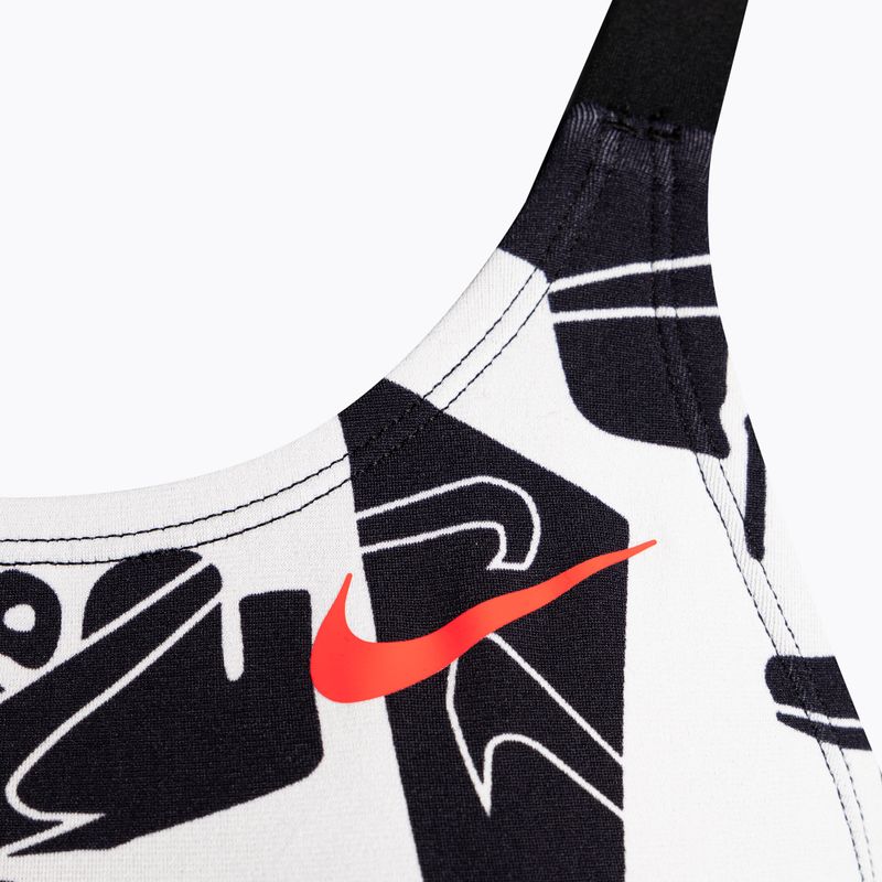 Strój pływacki jednoczęściowy damski Nike Multiple Print Fastback black 3