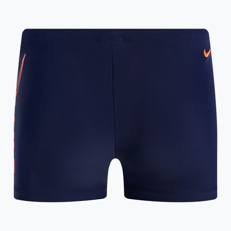 Bokserki kąpielowe męskie Nike Reflect Logo Square Leg midnight navy 2