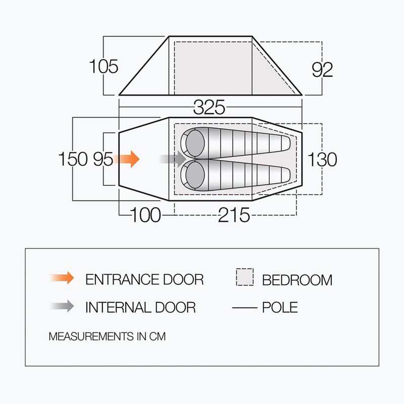 Namiot kempingowy 2-osobowy Vango Scafell 200 pamir green 2