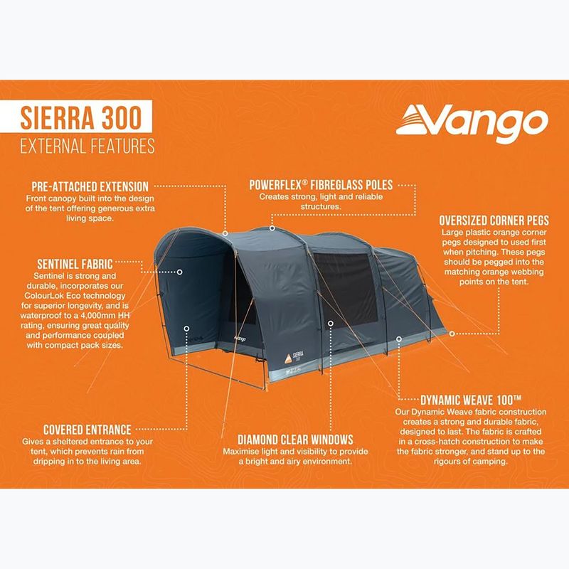 Namiot kempingowy 3-osobowy Vango Sierra 300 deep blue 10