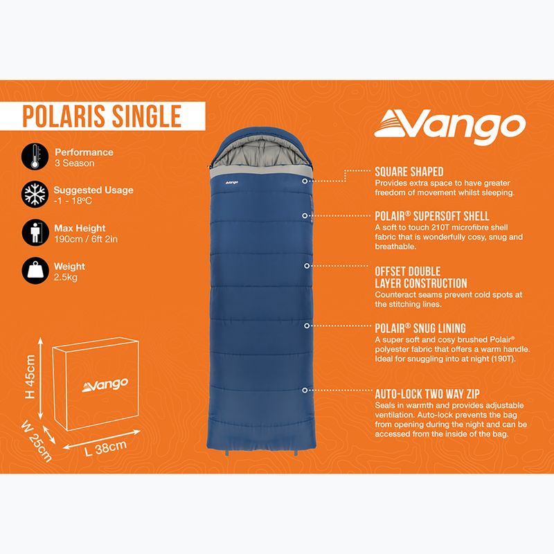 Śpiwór Vango Polaris Single neptune 9