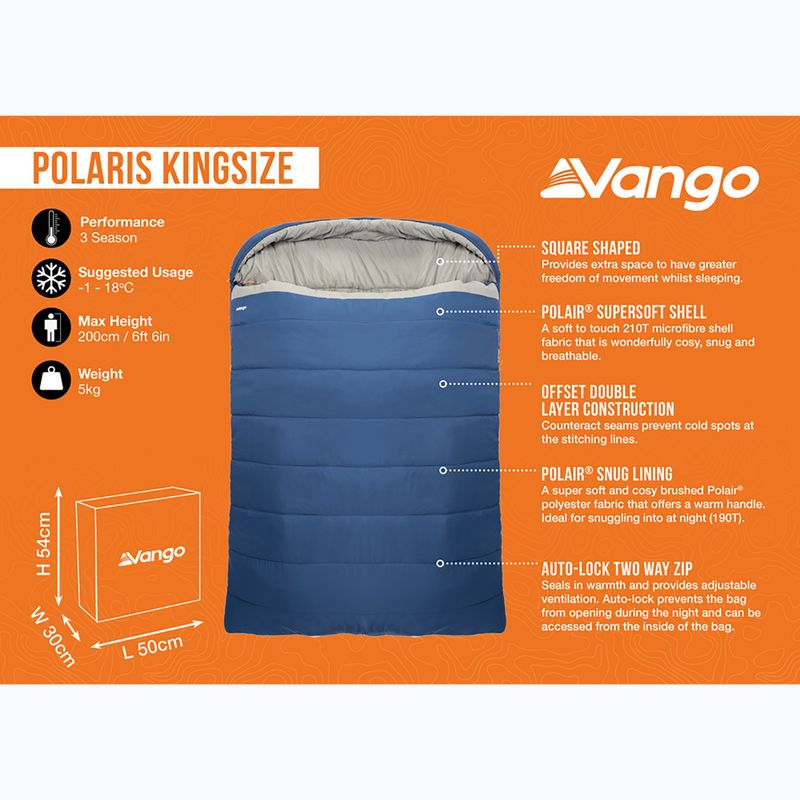 Śpiwór Vango Polaris Kingsize neptune 10