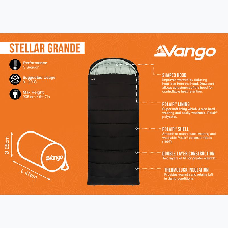 Śpiwór Vango Stellar Grande black 9
