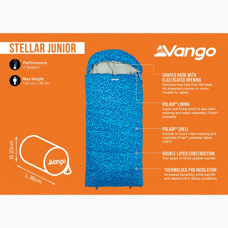 Śpiwór dziecięcy Vango Stellar Junior atlantic blue 10