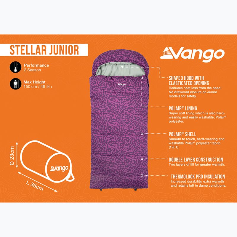 Śpiwór dziecięcy Vango Stellar Junior byzantium 10