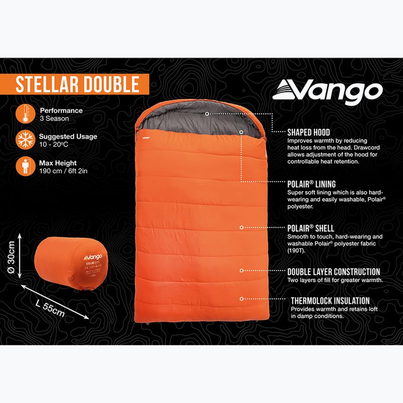Śpiwór Vango Stellar Double harissa 9