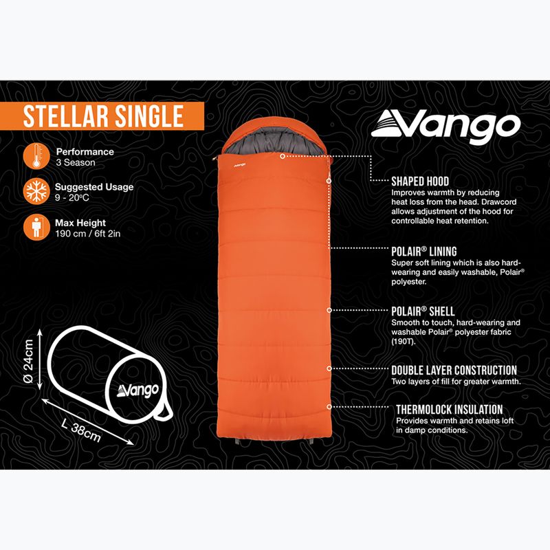 Śpiwór Vango Stellar Single harissa 9
