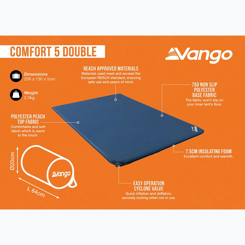Mata samopompująca Vango Comfort 5 Double neptune 8