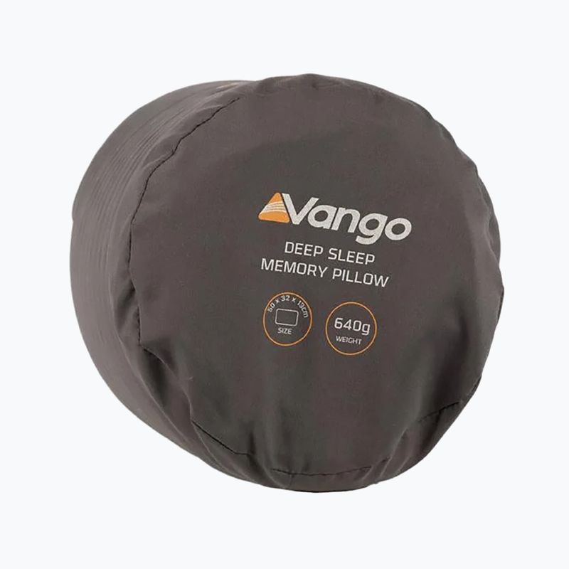 Poduszka turystyczna Vango Deep Sleep Memory shadow grey 4