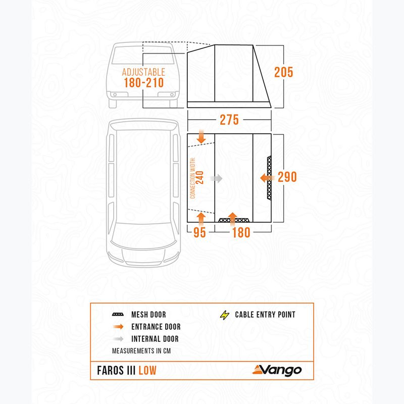 Przedsionek do kampera Vango Faros II Low smoke 10
