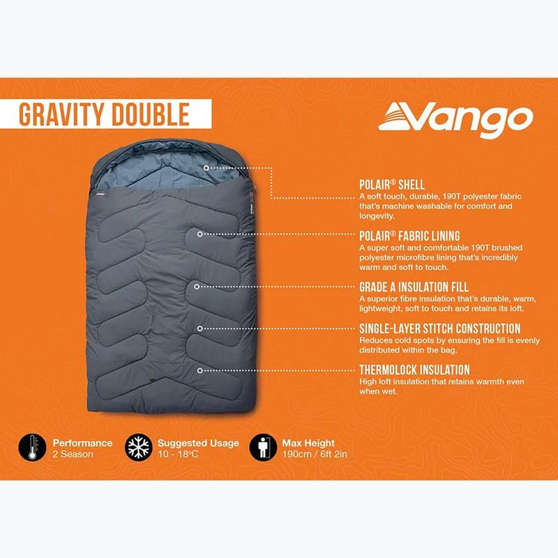 Śpiwór Vango Gravity Double deep blue 6