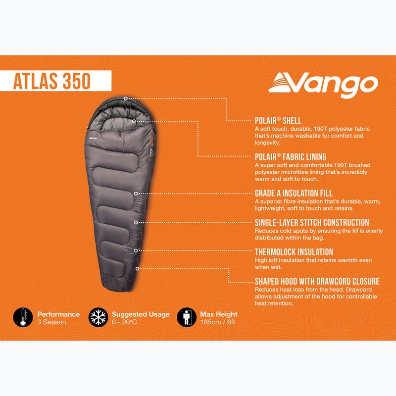 Śpiwór Vango Atlas 350 excalibur 5