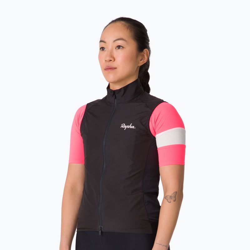Kamizelka rowerowa damska Rapha Core Gilet black/white 2