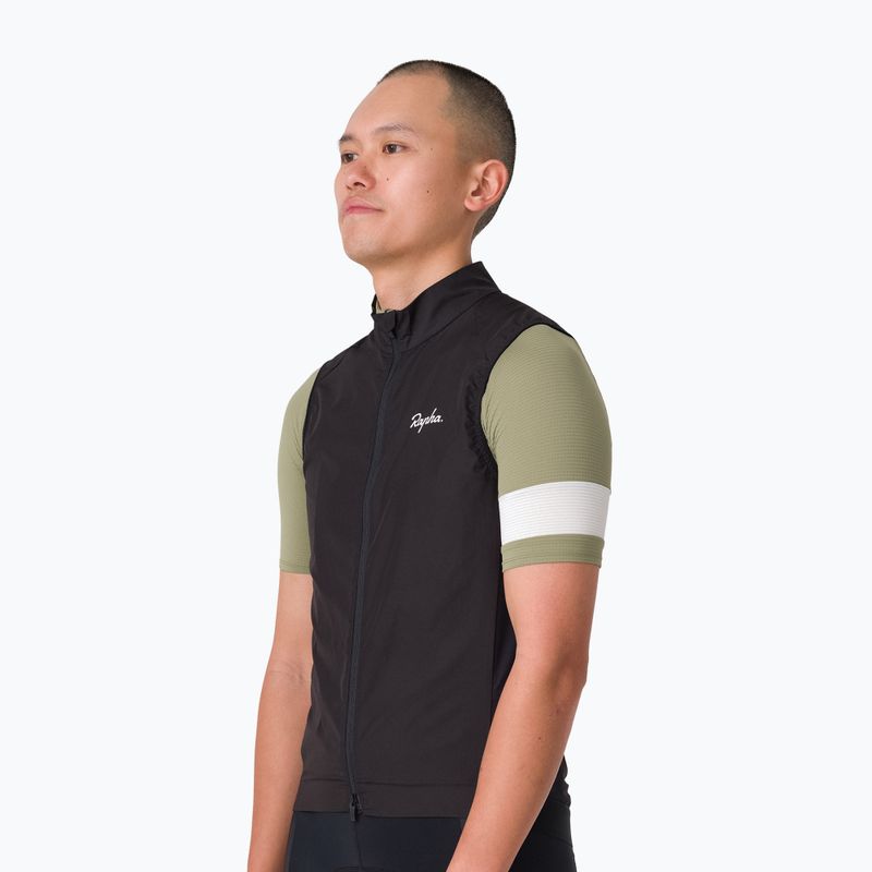 Kamizelka rowerowa męska Rapha Core Gilet black/white 2