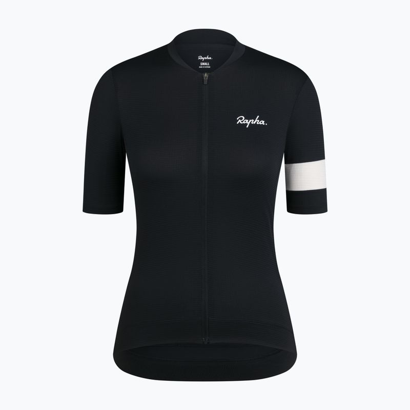 Koszulka rowerowa damska Rapha Core Lightweight Jersey black/white 5