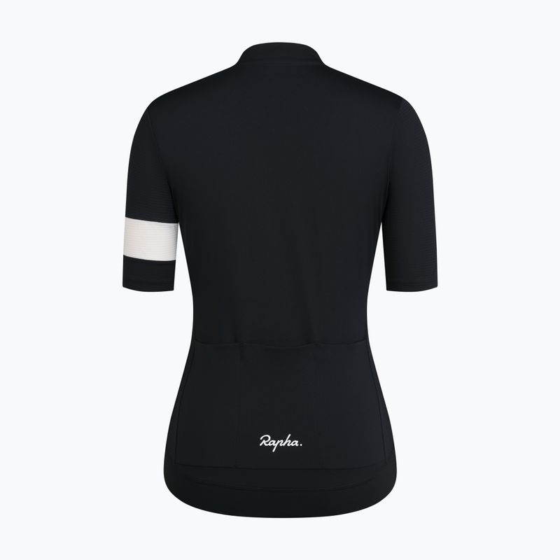 Koszulka rowerowa damska Rapha Core Lightweight Jersey black/white 6