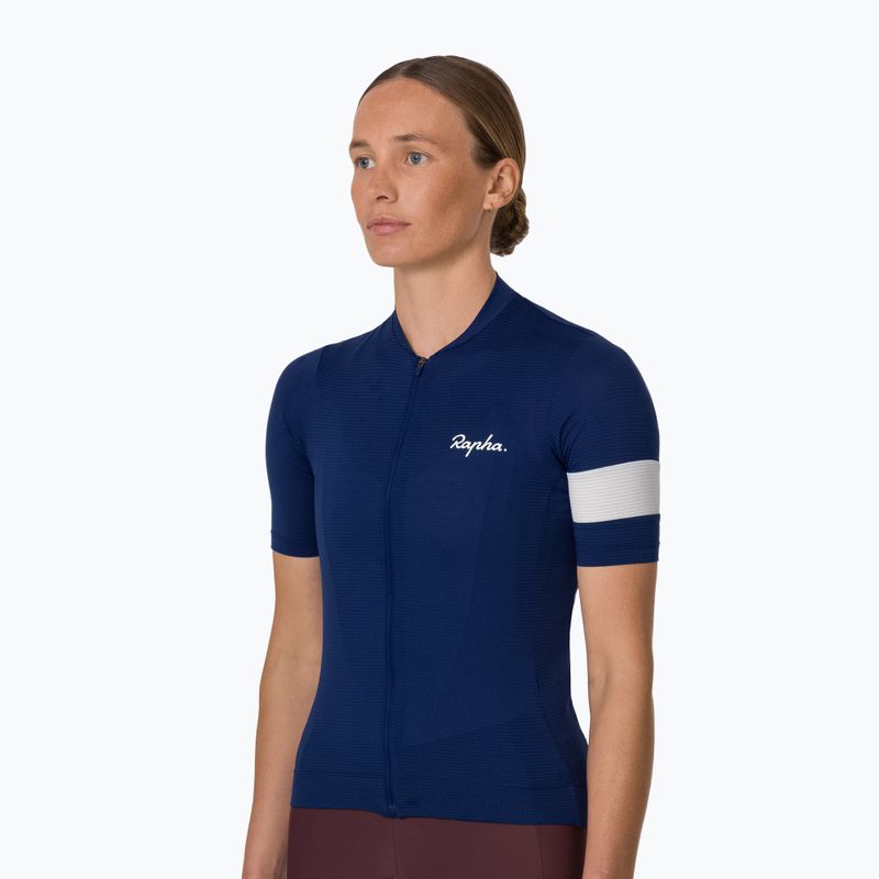 Koszulka rowerowa damska Rapha Core Lightweight Jersey navy/white 2