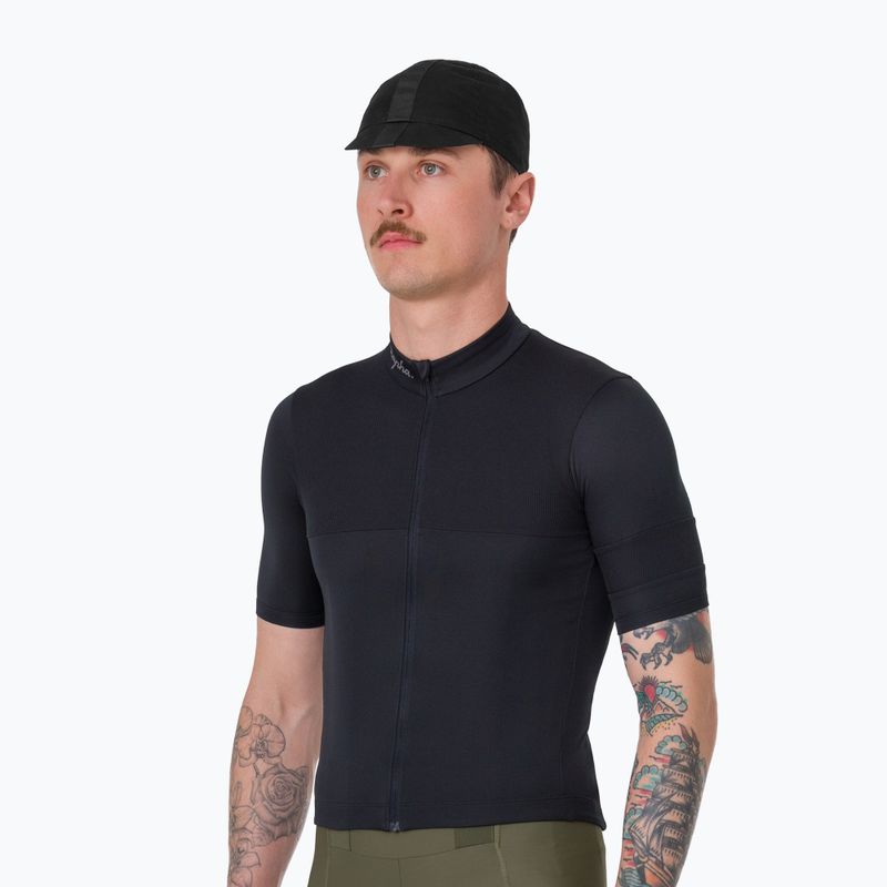 Koszulka rowerowa męska Rapha Brevet Element Jersey black/dark grey 2